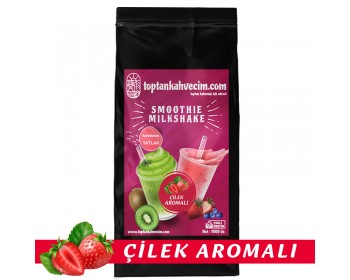 Çilekli Smoothie & Milkshake İçecek Tozu 1000 Gr.